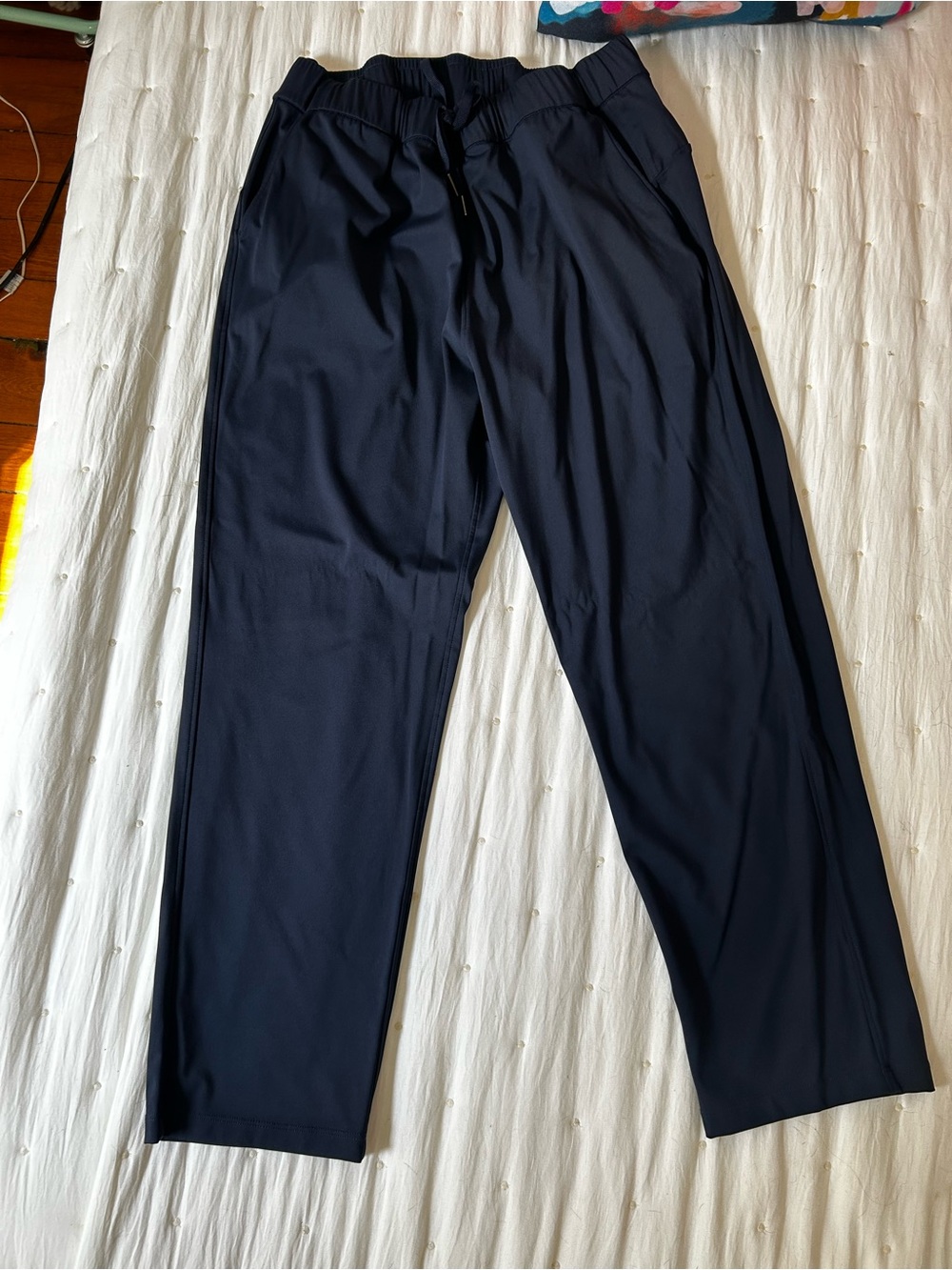 Women's Navy Drawstring Track Pants